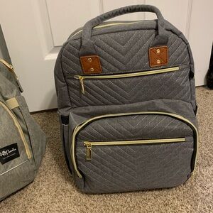 Gray Diaper Bag *PRISTINE CONDITION*